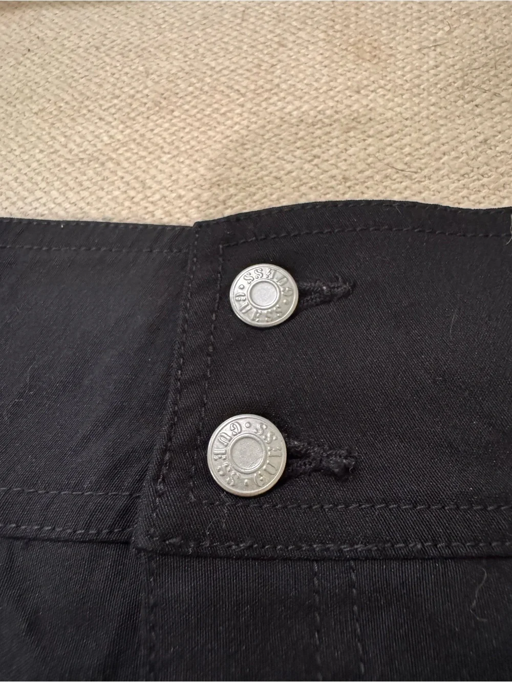 vintage guess mini skirt Black Indie Sleeve Tight Stretch Classic VNT  29 size M
